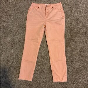 LC Lauren Conrad Peach Ankle Jeans